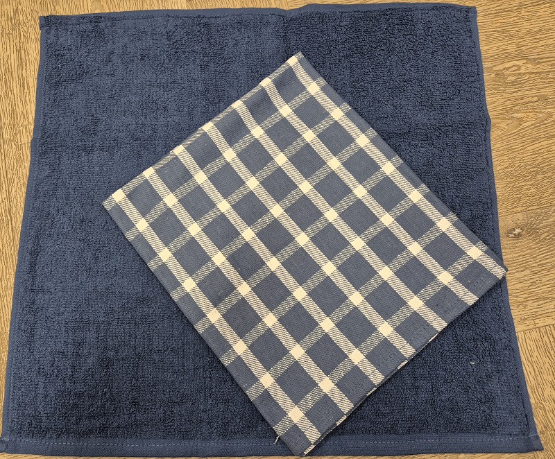 Towel 50x50cmand tea towel 65x65cm  100% cotton