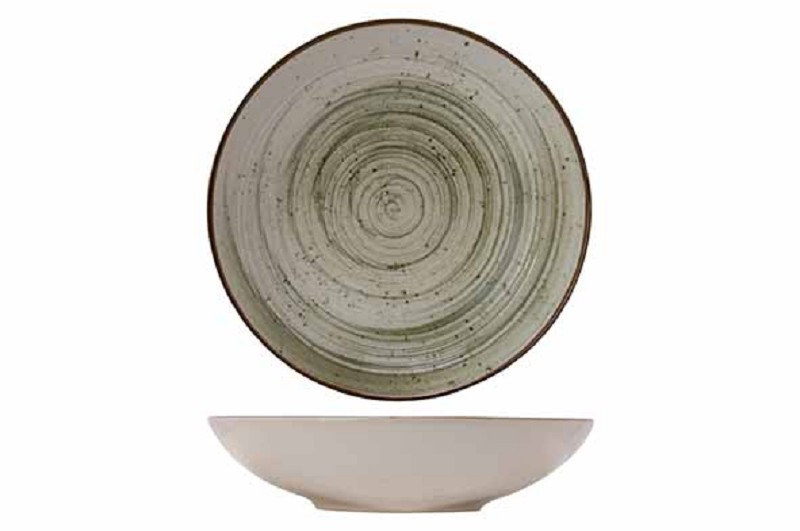 Sintra Ivy Green Deep Plate - Pottery.