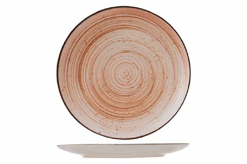 Sintra terracotta plate flat 26cm - earthenware.