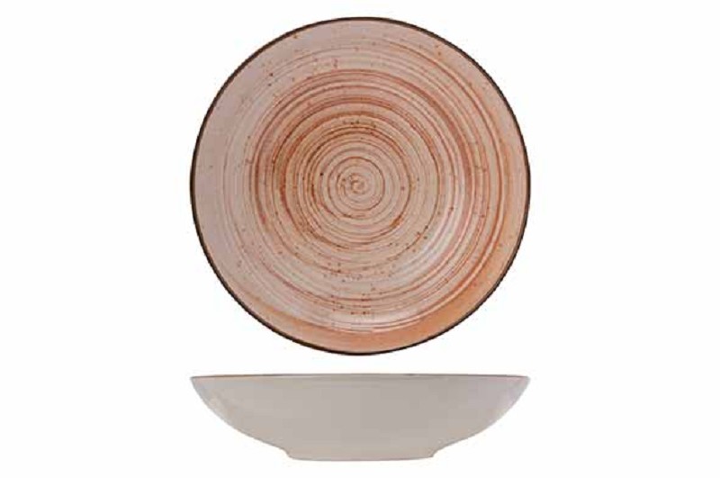 Sintra terracotta plate deep - earthenware