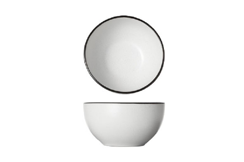 Speckle white bowl 14cm - earthenware.