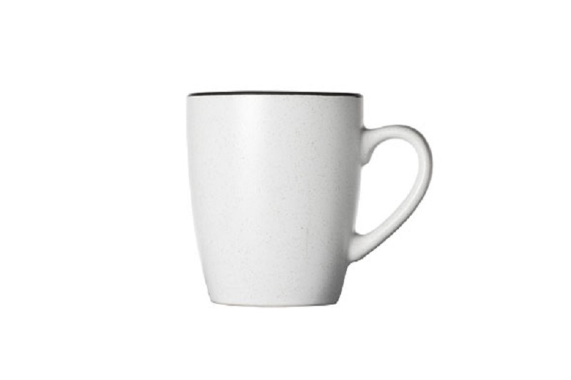 Speckle white cup 35cl - earthenware.