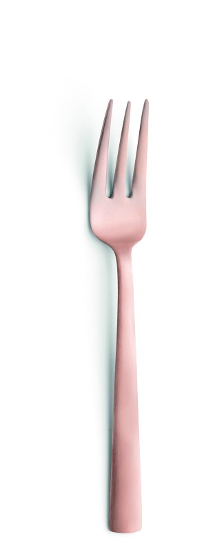 Amefa Ventura Copper Satin Kuchengabel / Gebäckgabel