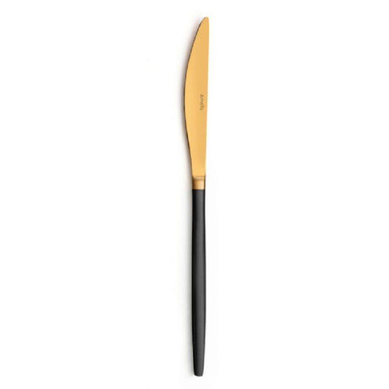 Amefa Soprano Black/Gold Table knife / table knife