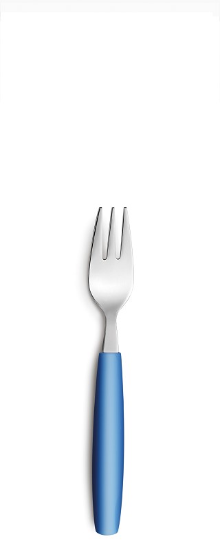 Amefa Pixel Pastry fork 18/0 blue lagoon