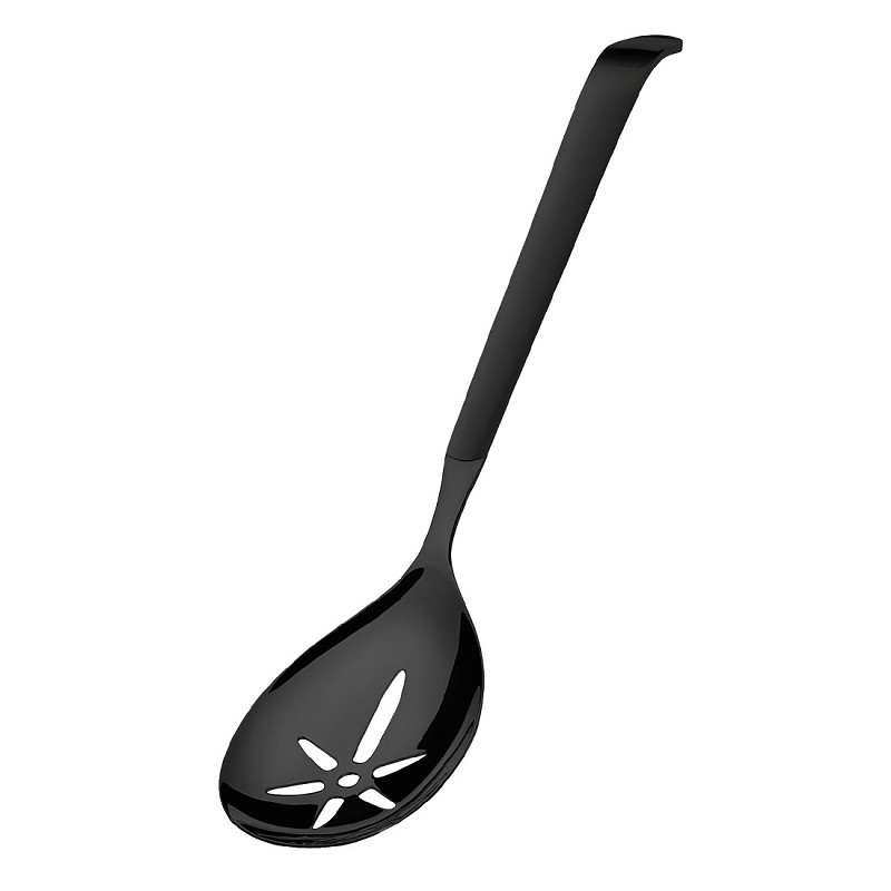 Amefa Buffet Black Satin Bulk Buffet Slotted Serving Spoon (Black PVD)