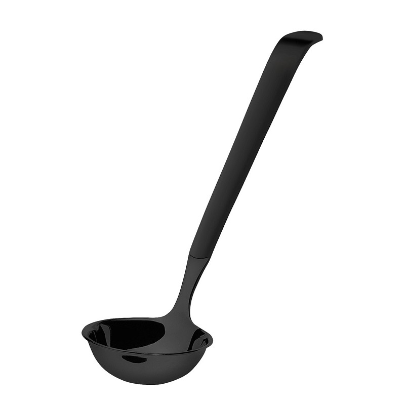 Amefa Buffet Black Satin Hanging Card Buffet Gravy Ladle small  (Black PVD)