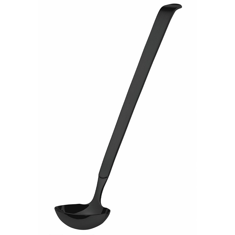 Amefa Buffet Black Satin Hanging Card Buffet Dressing Spoon  (Black PVD)**
