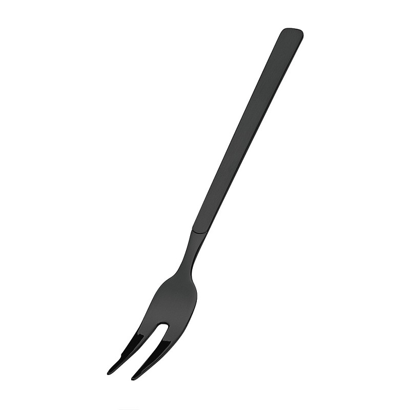 Amefa Buffet Black Satin Hanging Card Buffet Cold Meat Fork  (Black PVD)**