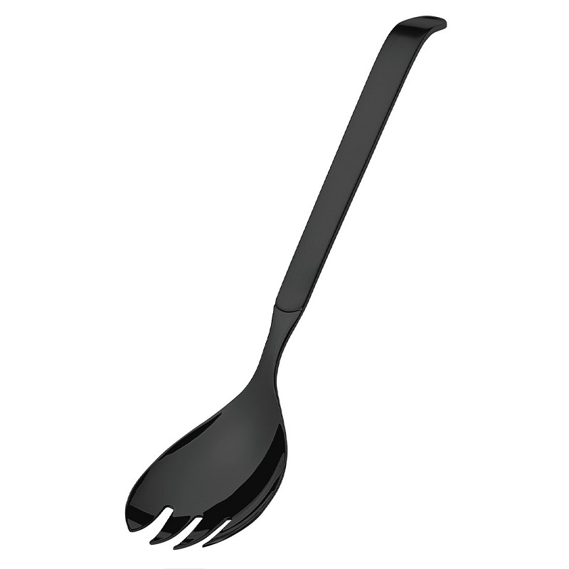 Amefa Buffet Black Satin Hanging Card Buffet Sal. Serv. Fork large  (Black PVD)**