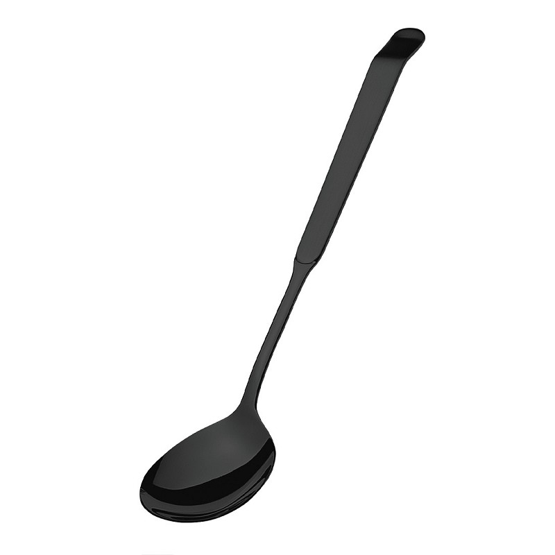 Amefa Buffet Black Satin Hanging Card Buffet Sal. Serv. Spoon small (Black PVD)**