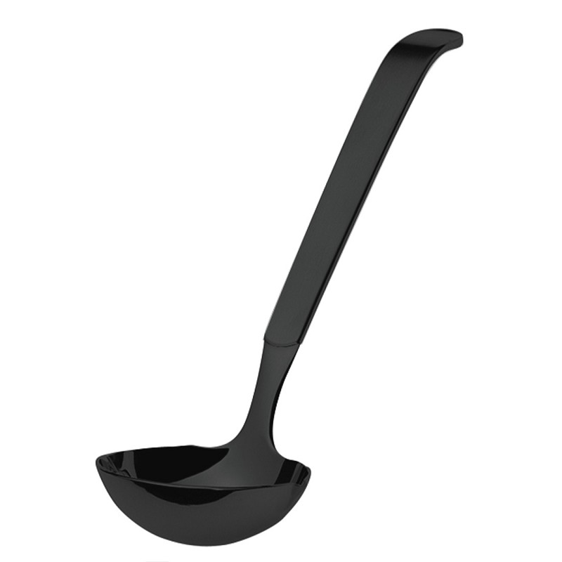 Amefa Buffet Black Satin Hanging Card Buffet Gravy Ladle  (Black PVD)**