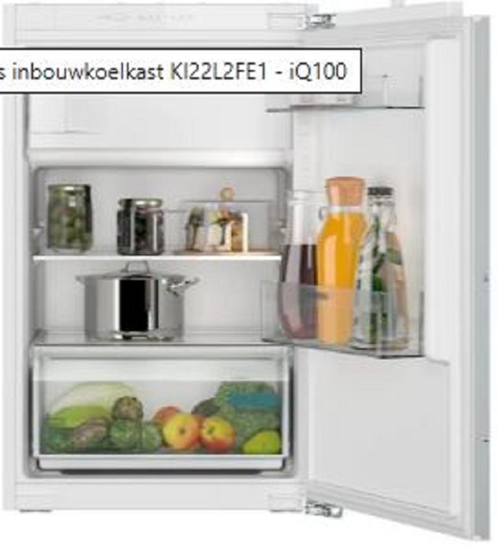 Siemens built-in refrigerator, 88 cm, 136 L. DOD