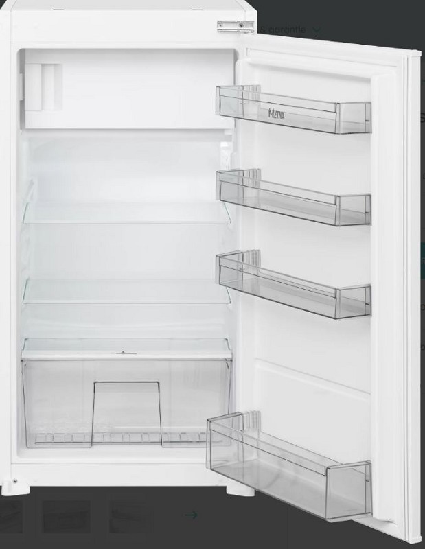 Etna built-in refrigerator with freezer 102 cm