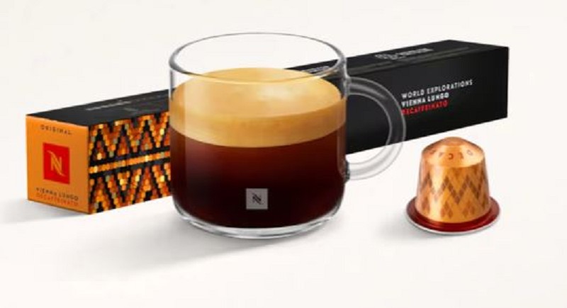 Nespresso Vienna Lungo Decaffeinato coffee pod (price per cup) Number of cups per package: 10