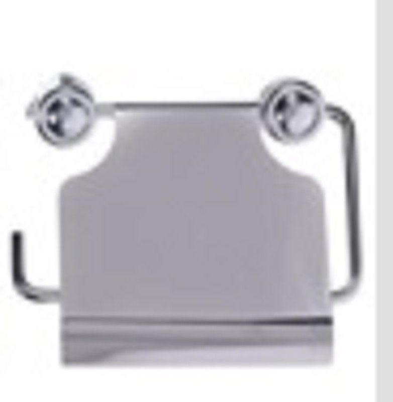 Toilet roll holder with lid