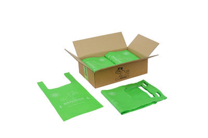 Dog poop bag 100% biodegradable green box of 1000 bags