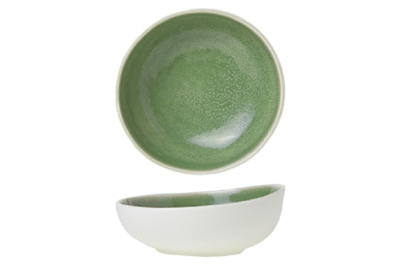 Chrome Green Bowl 14cm