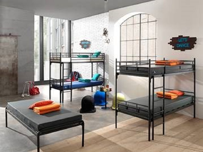 Bunk Bed 80x200 Black